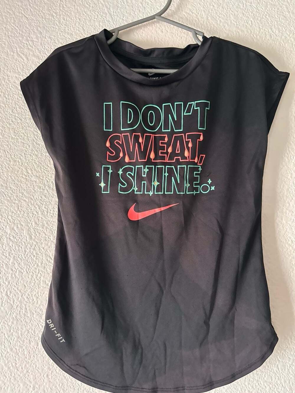 Nike Dri-Fit T-Shirt Youth Size 6X Large I Don't Sweat I Shine